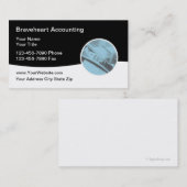 Zeitweilige Buchhaltung Visitenkarte (Vorne/Hinten)