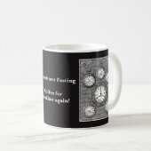 Zeitweilige fastende Uhr-Tasse Kaffeetasse (VorderseiteRechts)