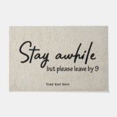 Zeitweise bleibe, aber bitte um 9 verlassen fußmatte (Vorderseite)