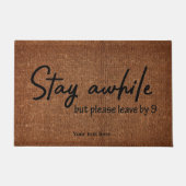 Zeitweise bleibe, aber bitte um 9 verlassen fußmatte (Vorderseite)