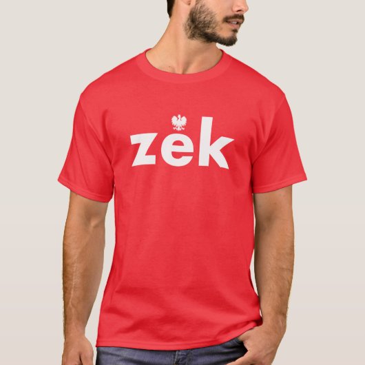 zek Polish Nachname Tshirt (Vorderseite)