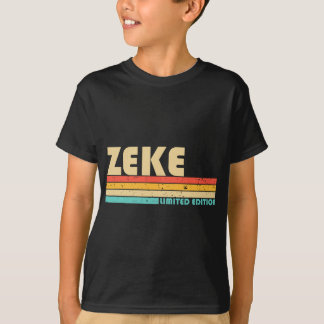 ZEKE Name Personalisiert Funny Retro Vintag Birthd T-Shirt