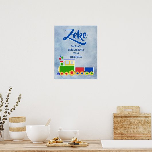 Zeke Name Poster (Küche)