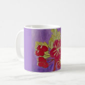 Zekela Art Design abstrakte Blume Kaffeetasse (Vorderseite Links)
