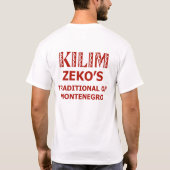 Zekos Speicher Montenegro T-Shirt (Rückseite)