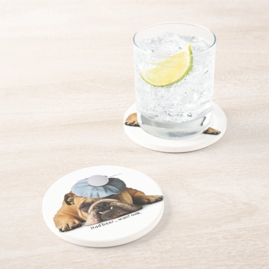 Zelda Bier-/Milch-Untersetzer Sandstein Untersetzer (Seite)