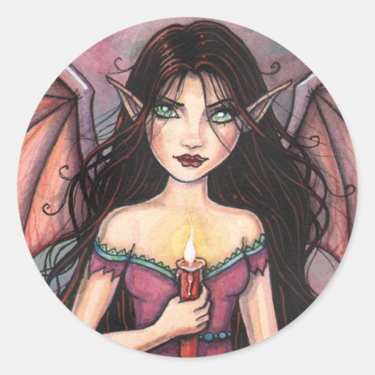 Zelda die Vampire Halloween Stickers (Vorderseite)