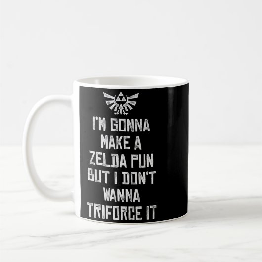 Zelda Funny Triforce It Pun Graphic Kaffeetasse (Links)