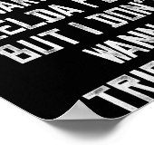 Zelda Funny Triforce It Pun Graphic Poster (Ecke)