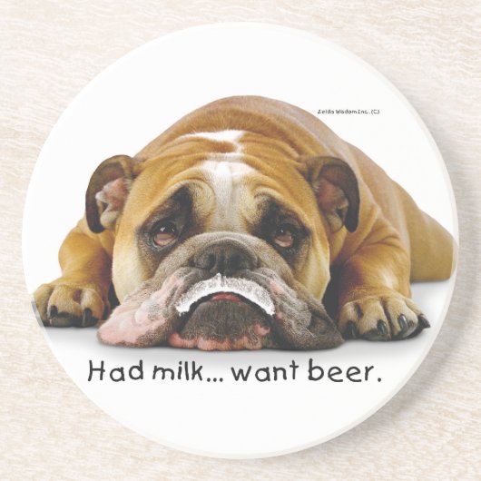 Zelda Milch-/Bier-Untersetzer Sandstein Untersetzer (Vorne)