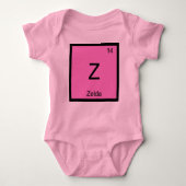 Zelda Name Chemical Element Periodische Tabelle Baby Strampler (Vorderseite)