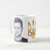 Zelensky Autogramm-Tasse Kaffeetasse (Vorderseite Links)