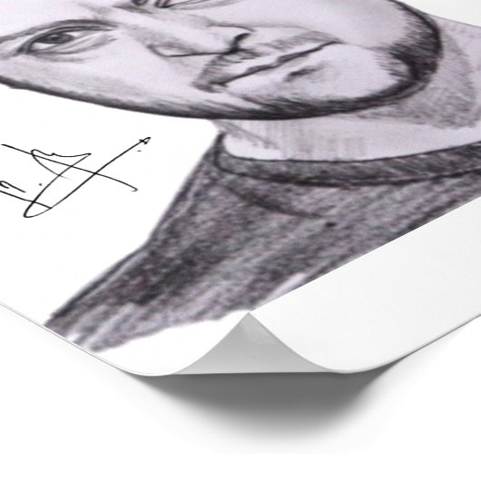 Zelensky Autograph Poster (Ecke)