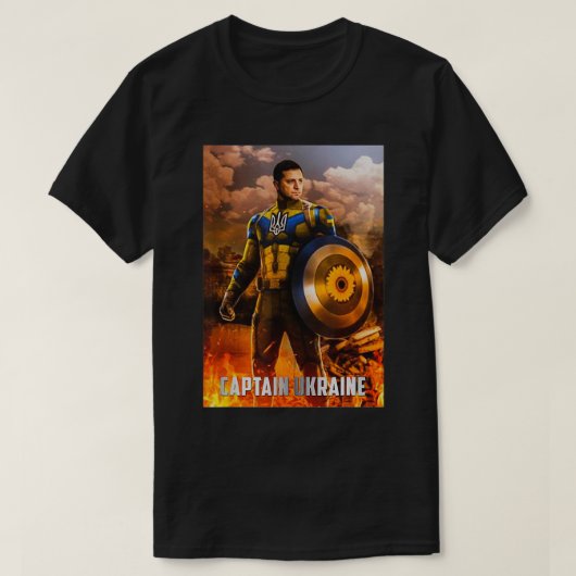 Zelensky Captain Ukraine Helden ukraine ukra unter T-Shirt (Design vorne)