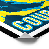 Zelensky - Courage - Ukraine  Poster (Ecke)