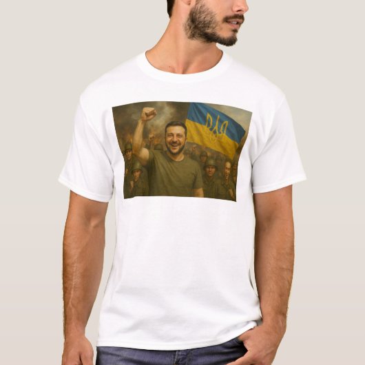 Zelensky der Befehlshaber des Kriegers im Kampf Be T-Shirt (Vorderseite)