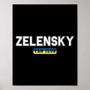 Zelensky Fanclub Unterstützt Ukraine Poster