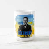 Zelensky Hope Hero Ukraine Strong Kaffeetasse (Mittel)