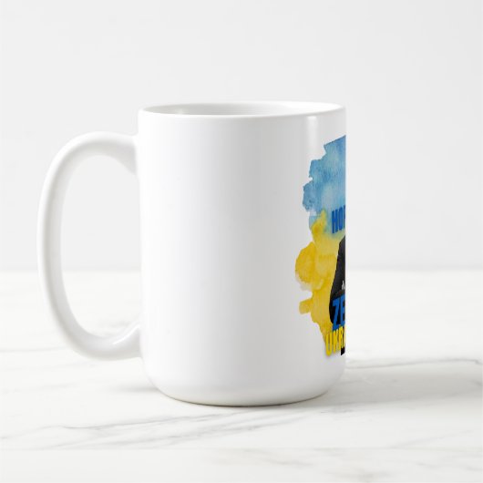 Zelensky Hope Hero Ukraine Strong Kaffeetasse (Links)