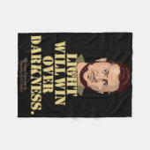 Zelensky Quote Light Will Win Ukrainian President Fleecedecke (Vorderseite (Horizontal))