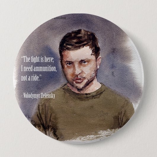Zelensky, Volodymir Button (Vorderseite)