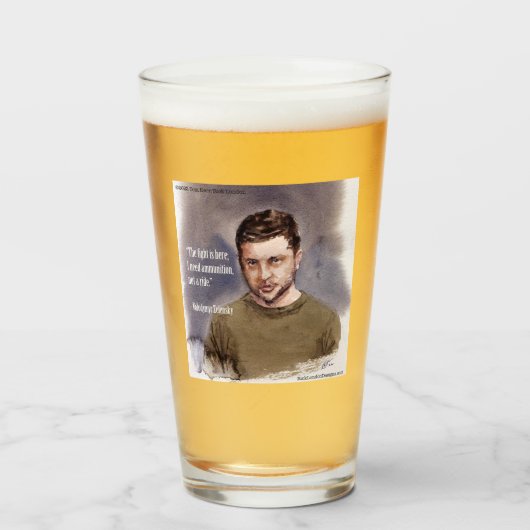 Zelensky, Volodymir Glass Glas (Vorne (Gefüllt))