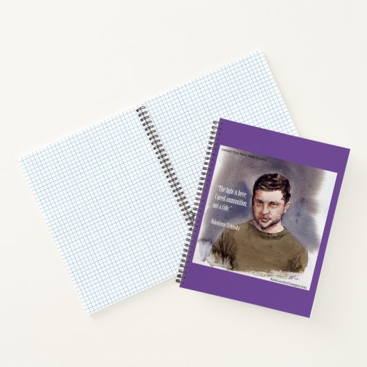 Zelensky, Volodymir-Notebook Notizblock (Innenseite)