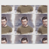 Zelensky, Volodymir Wrapping Paper Geschenkpapier (Flach)