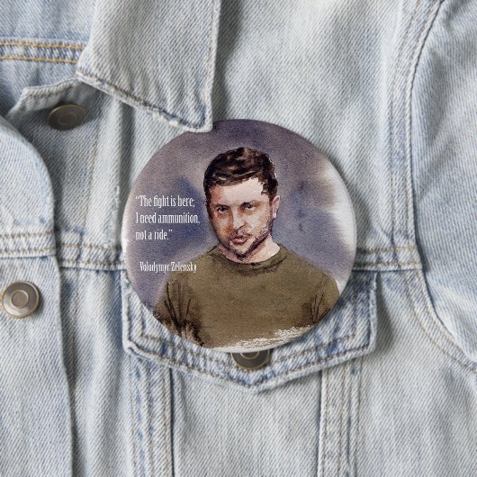 Zelensky, Wolodymir Button (Beispiel)
