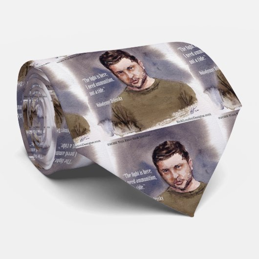 Zelensky, Wolodymir Krawatte (Gerollt)