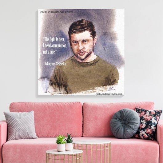 Zelensky, Wolodymir Leinwanddruck (Insitu (Wohnzimmer))