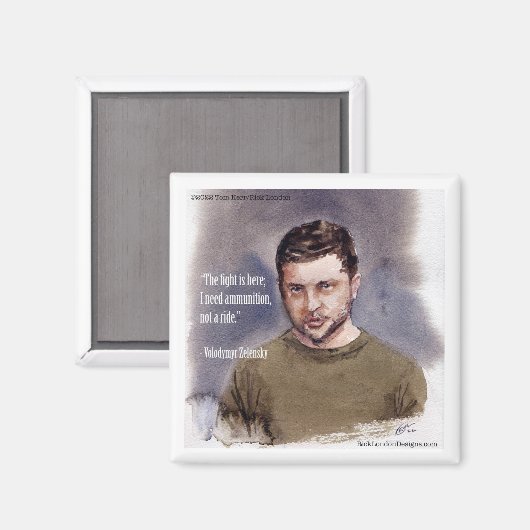 Zelensky, Wolodymir Magnet (Vorderseite/Rückseite)