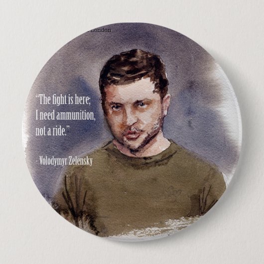 Zelensky, Wolodymyr Button (Vorderseite)