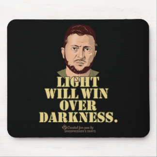 Zelensky-Zitat Licht Wird Siegen Ukrainischer Präs Mousepad
