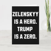 Zelenskyy Is A Hero.  Karte (Vorderseite)