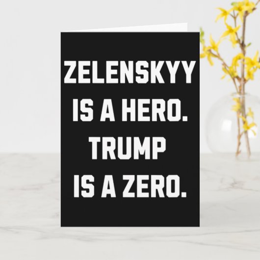 Zelenskyy Is A Hero.  Karte (Gelbe Blume)