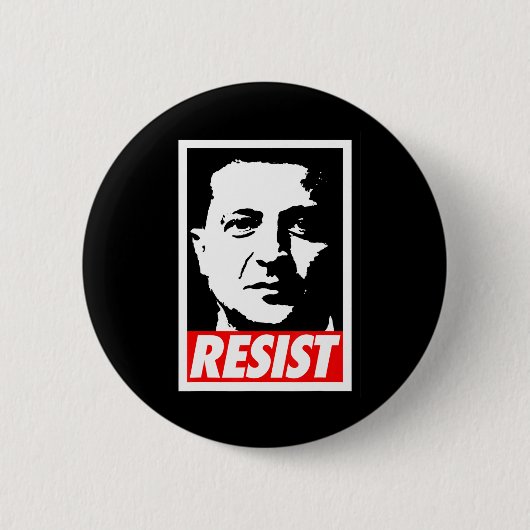 Zelenskyy - Resist Support Ukraine I Stand With Uk Button (Vorderseite)