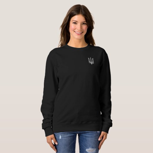 Zelenskyy Style | ukrainisches Trident-Design Sweatshirt (Vorne ganz)