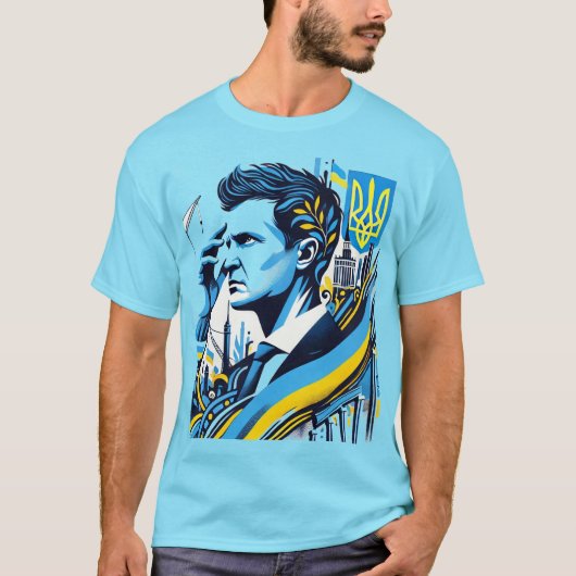 Zelenskyy Ukraine Freiheitskrieg T-Shirt (Vorderseite)