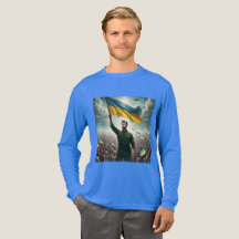 Zelenskyy Ukraine Kundgebung Tri-Blend Shirt