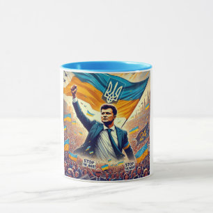 Zelenskyy Ukraine Support Kaffeemaschine Tasse
