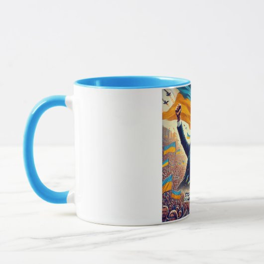 Zelenskyy Ukraine Support Kaffeemaschine Tasse (Links)