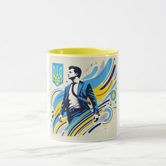 Zelenskyy Wiederaufbau der Ukraine Tasse (Zentrum)