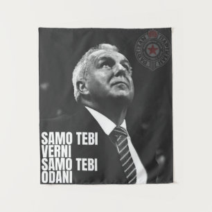 Željko Obradović ZOC Partizan Wandteppich