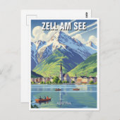 Zell am See Austria Travel Postkarte (Vorne/Hinten)