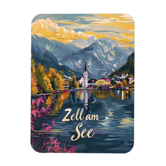 Zell am See Lake Zell Australien Magnet (Vertikal)