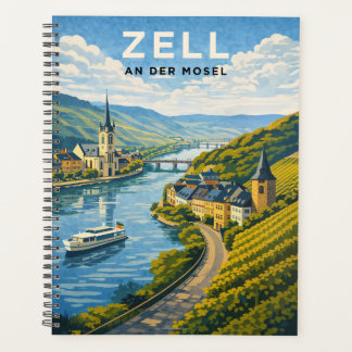 Zell Deutschland Vintage-Reise-Kunst Planer