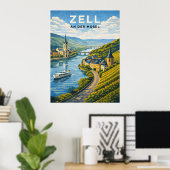 Zell Deutschland Vintage Reise Poster (Heimbüro)