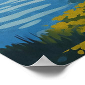 Zell Deutschland Vintage Reise Poster (Ecke)