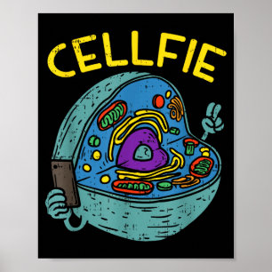 Zell Fie lustiger Wissenschaftsbiologielehrer  Poster